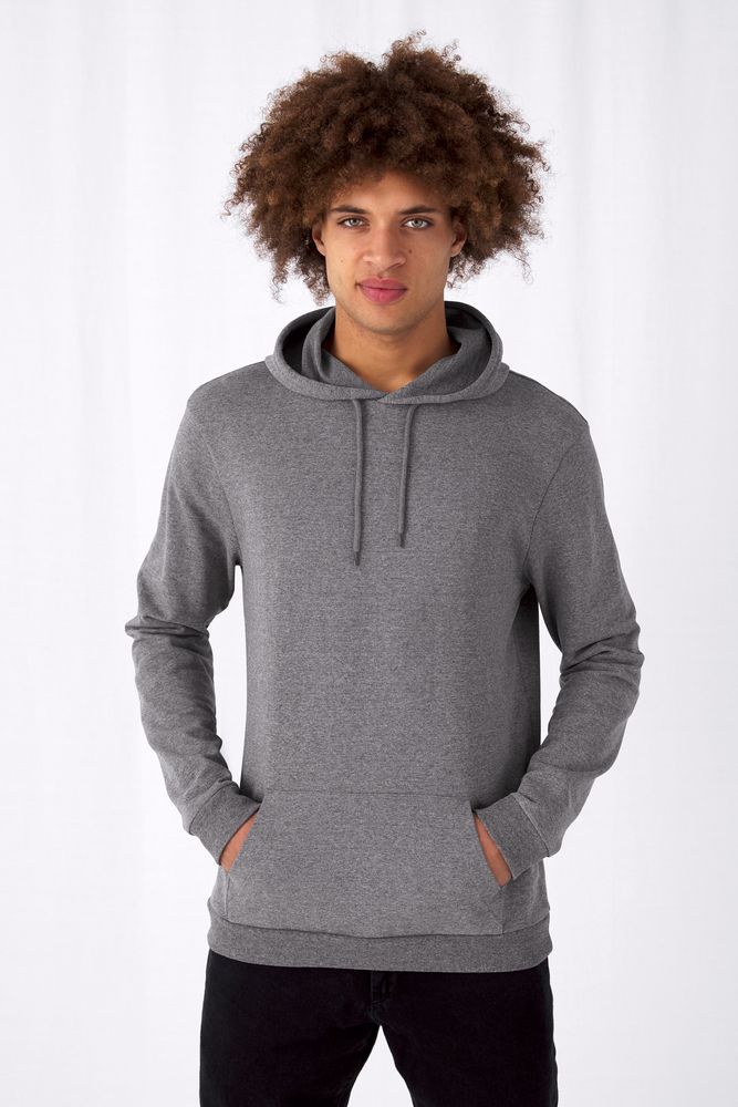 Толстовка с капюшоном унисекс Hoodie, темно-серая, размер S-6