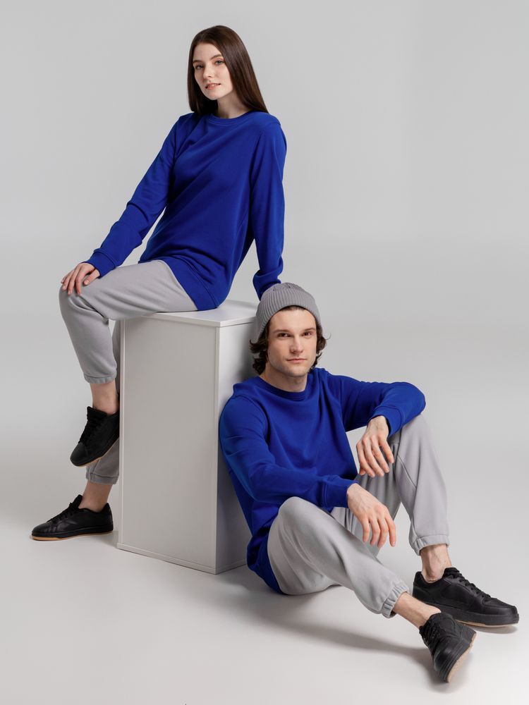 Свитшот унисекс BNC Inspire (Organic), ярко-синий, размер S-11