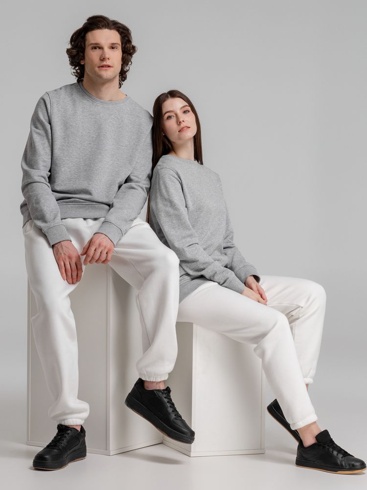 Свитшот унисекс BNC Inspire (Organic), серый меланж, размер XS-14