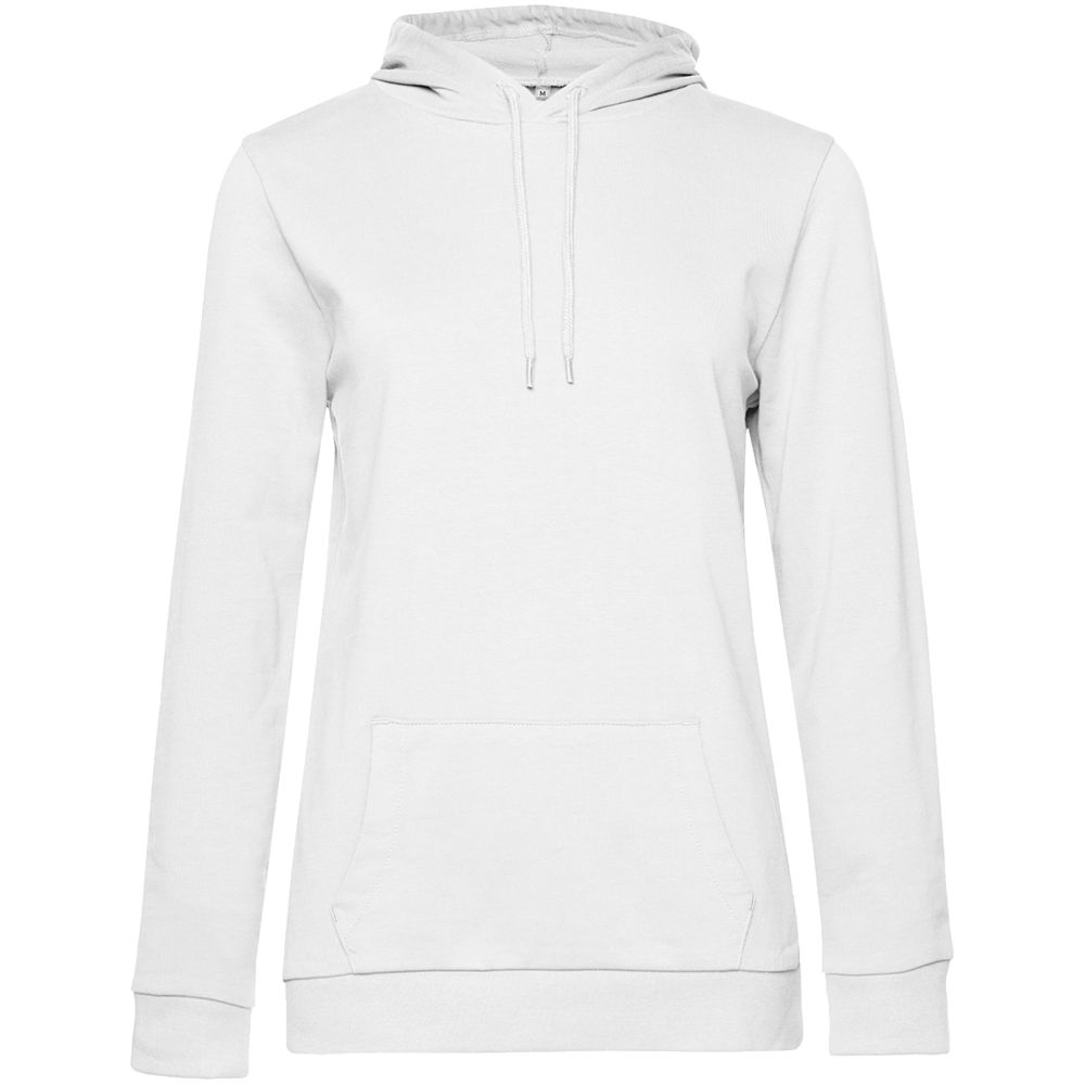 Толстовка с капюшоном женская Hoodie, белая, размер L-1