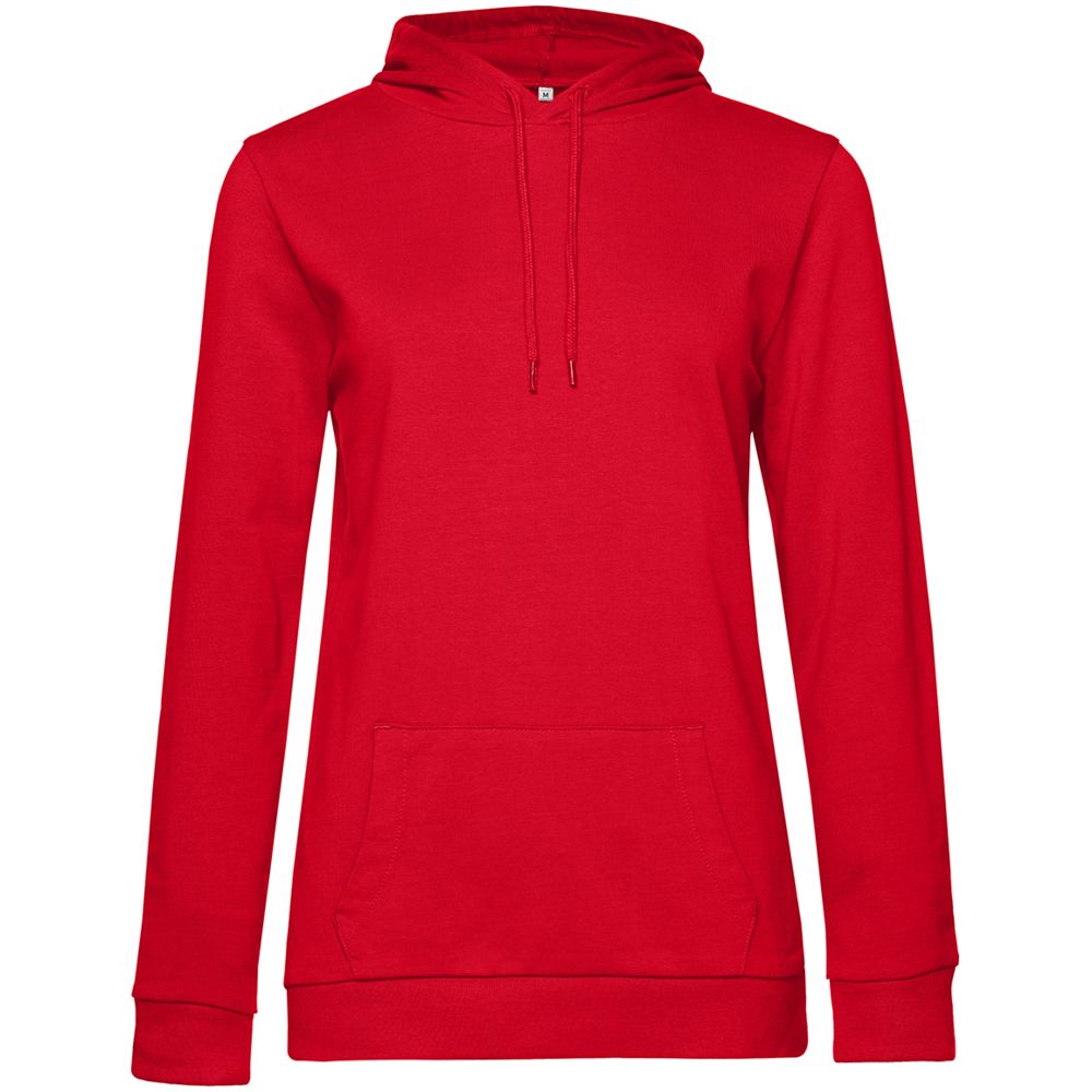 Толстовка с капюшоном женская Hoodie, красная, размер S-1