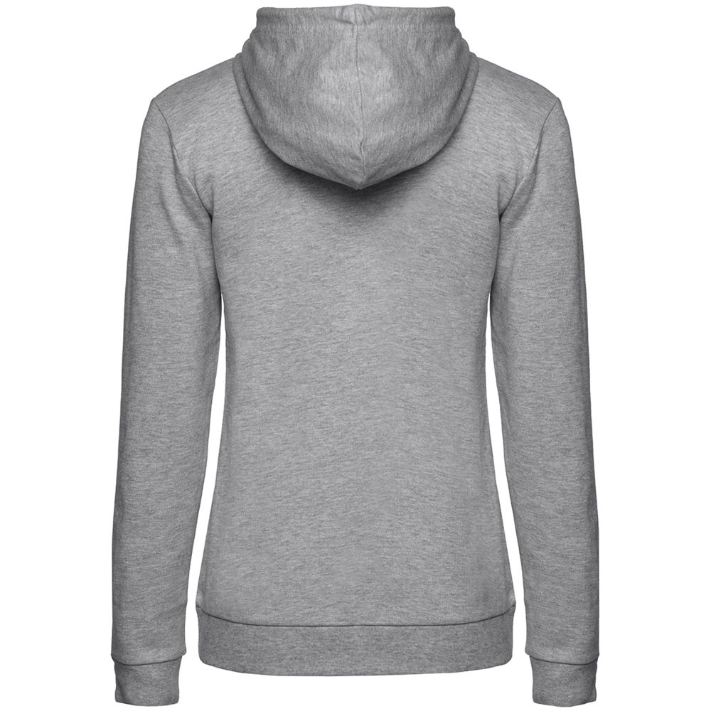 Толстовка с капюшоном женская Hoodie, серый меланж, размер L-2