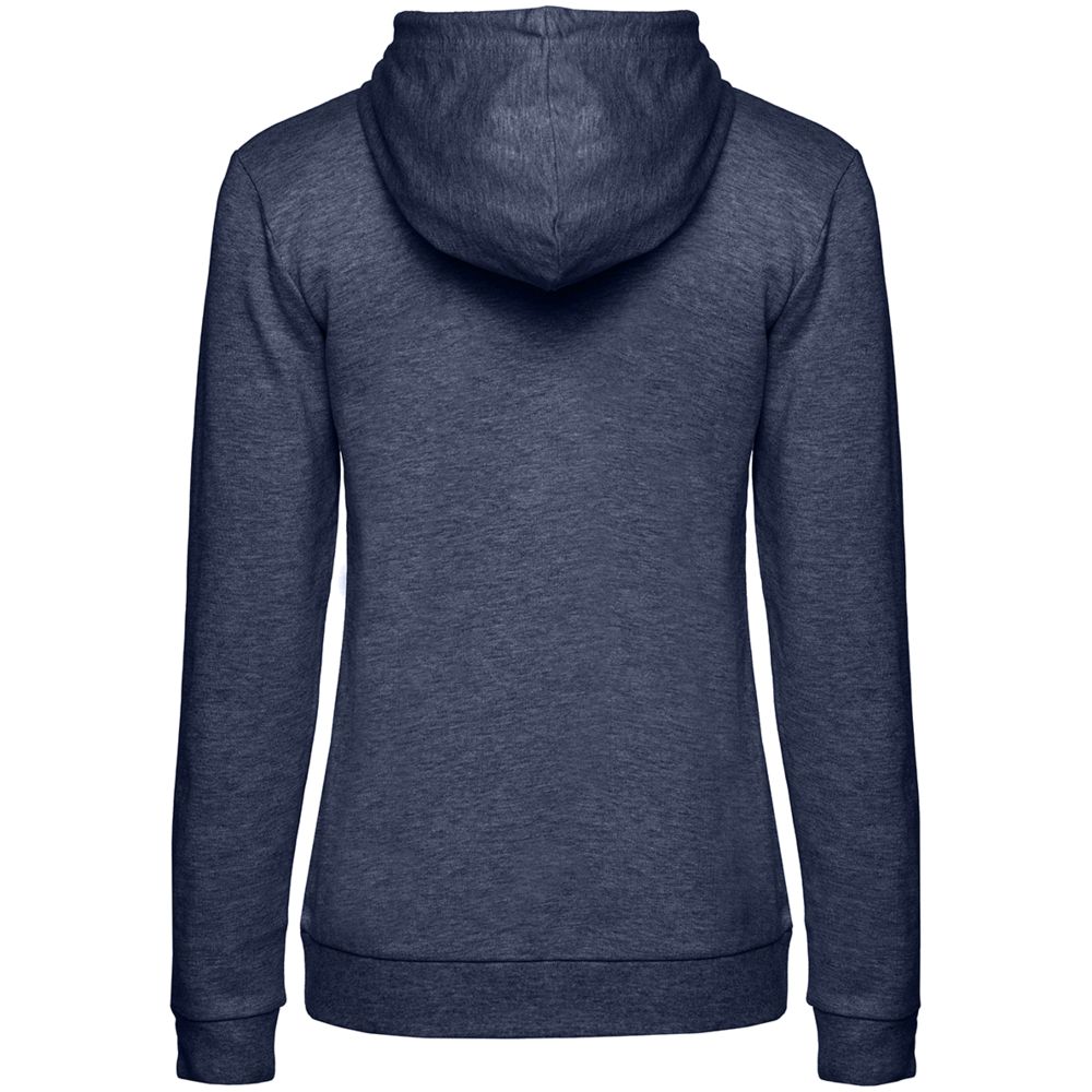 Толстовка с капюшоном женская Hoodie, синий меланж, размер L-2