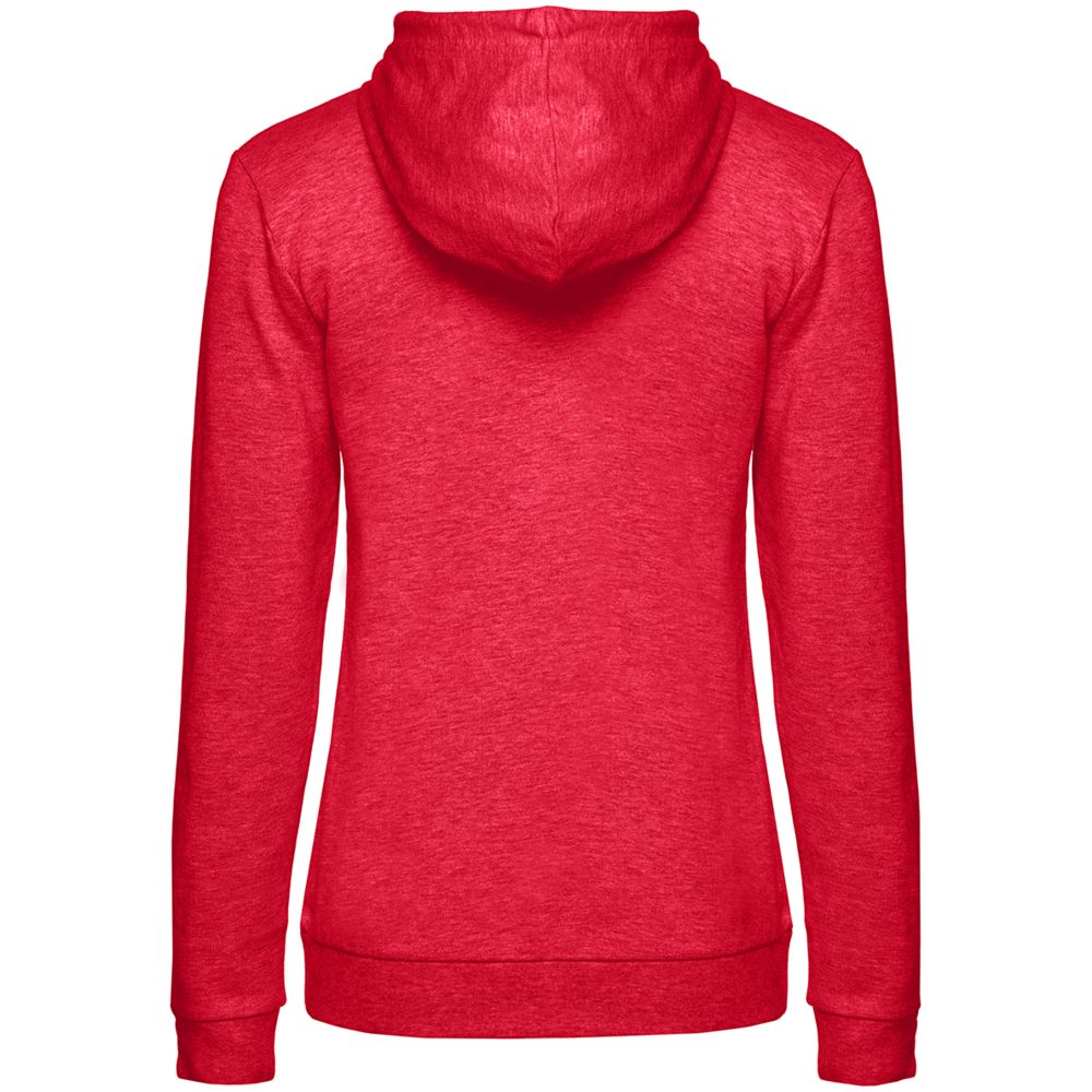Толстовка с капюшоном женская Hoodie, красный меланж, размер L-2