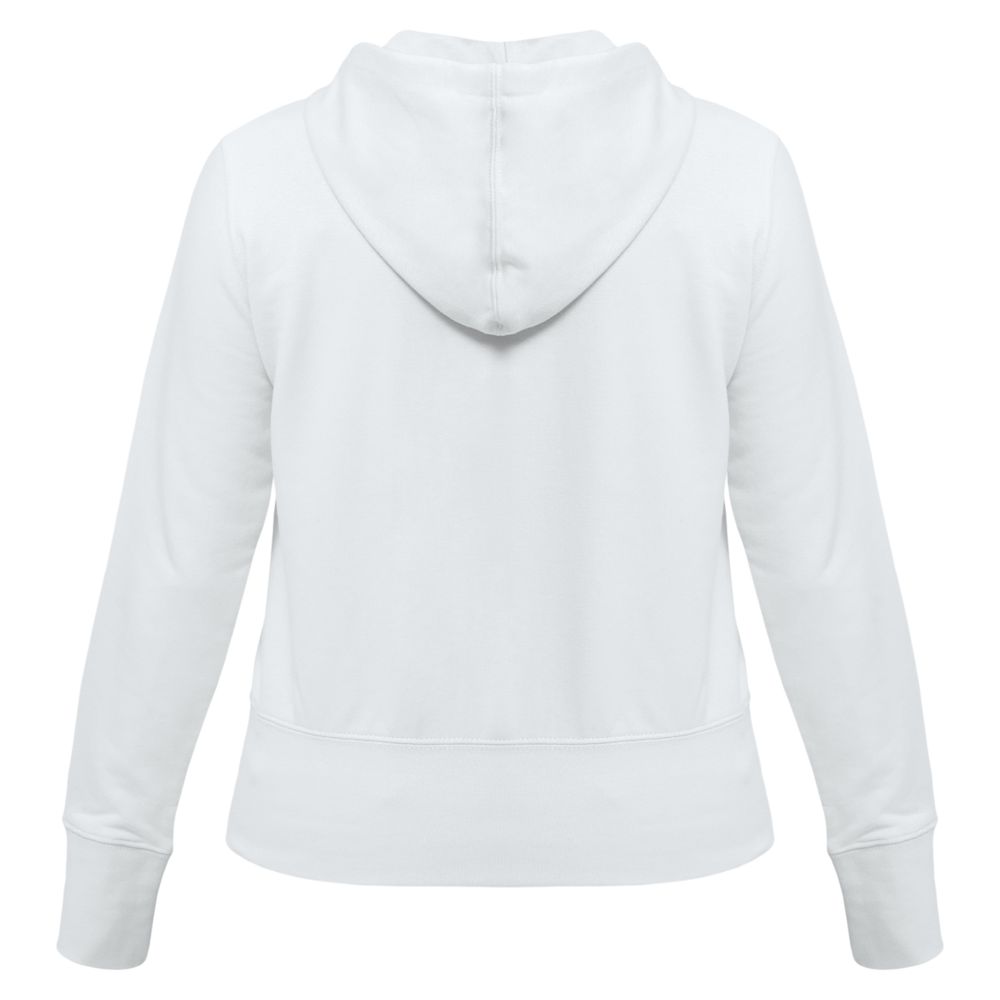 Толстовка женская Hooded Full Zip белая, размер XS-3