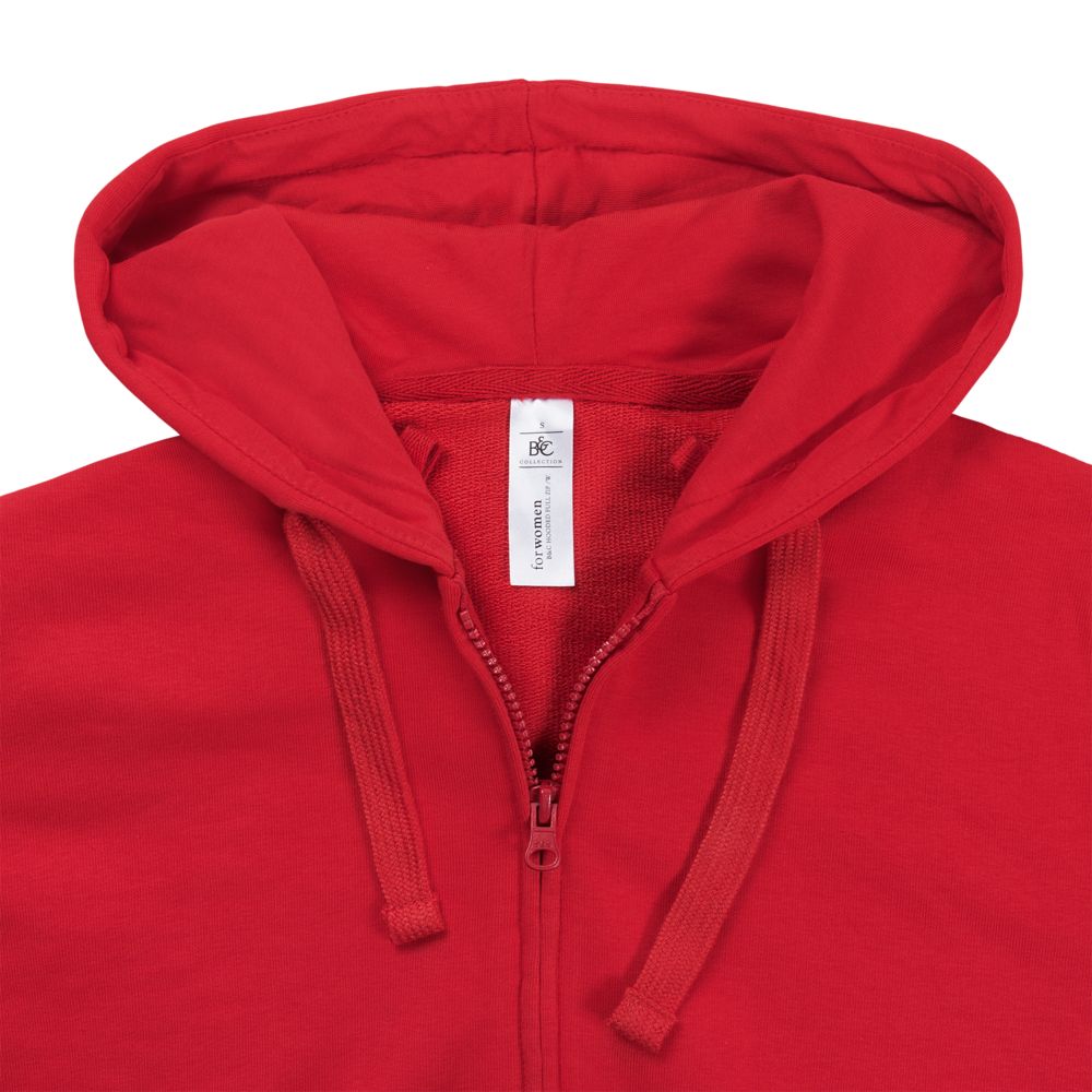 Толстовка женская Hooded Full Zip красная, размер XXL-4