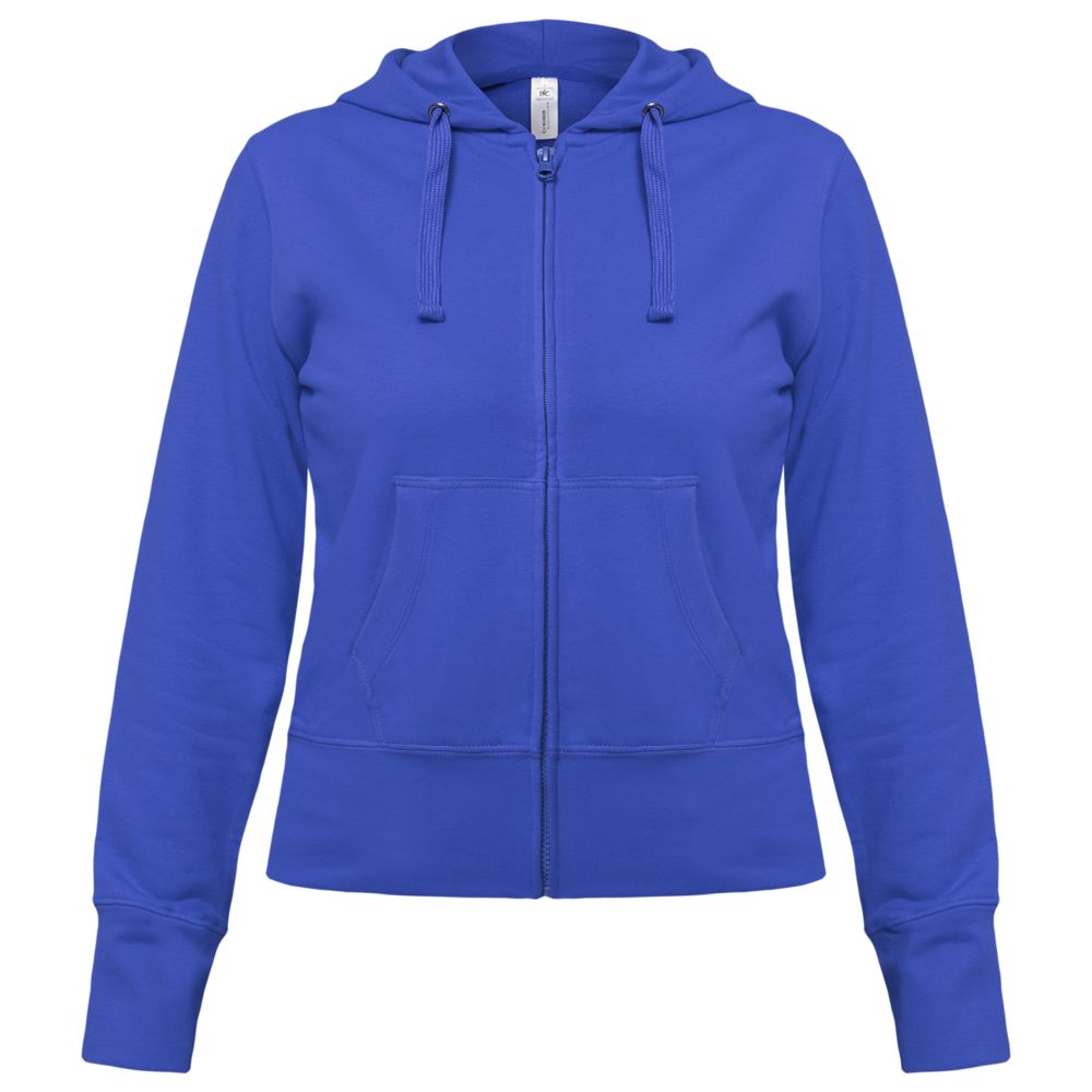 Толстовка женская Hooded Full Zip ярко-синяя, размер L-1