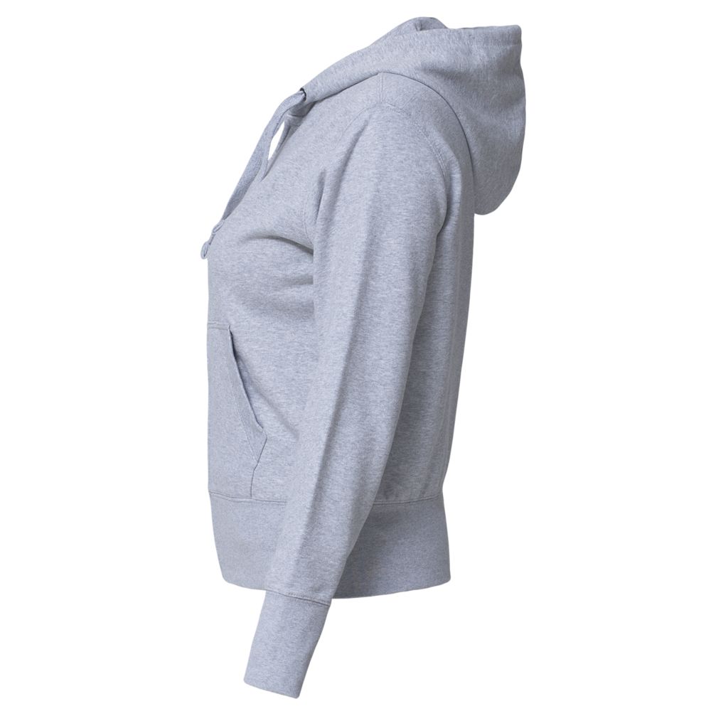 Толстовка женская Hooded Full Zip серый меланж, размер XXL-2