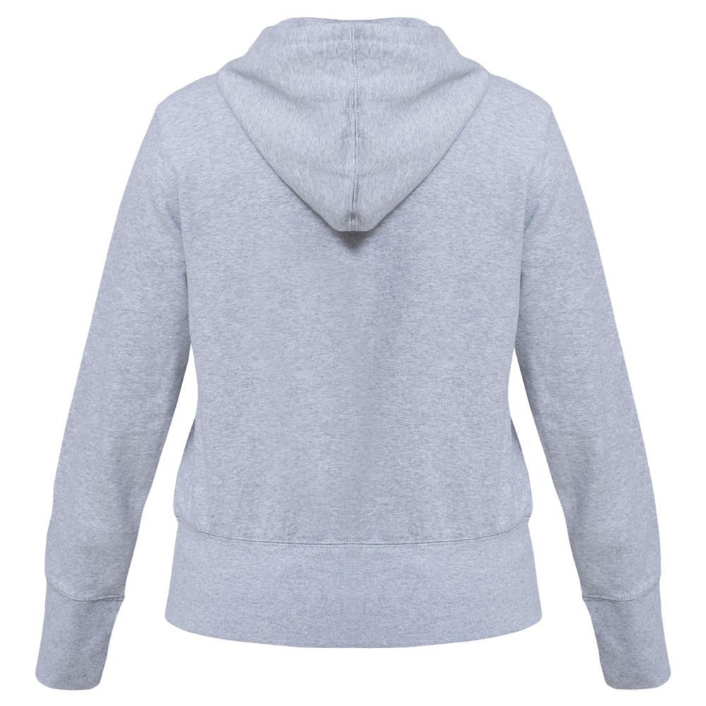 Толстовка женская Hooded Full Zip серый меланж, размер XXL-3