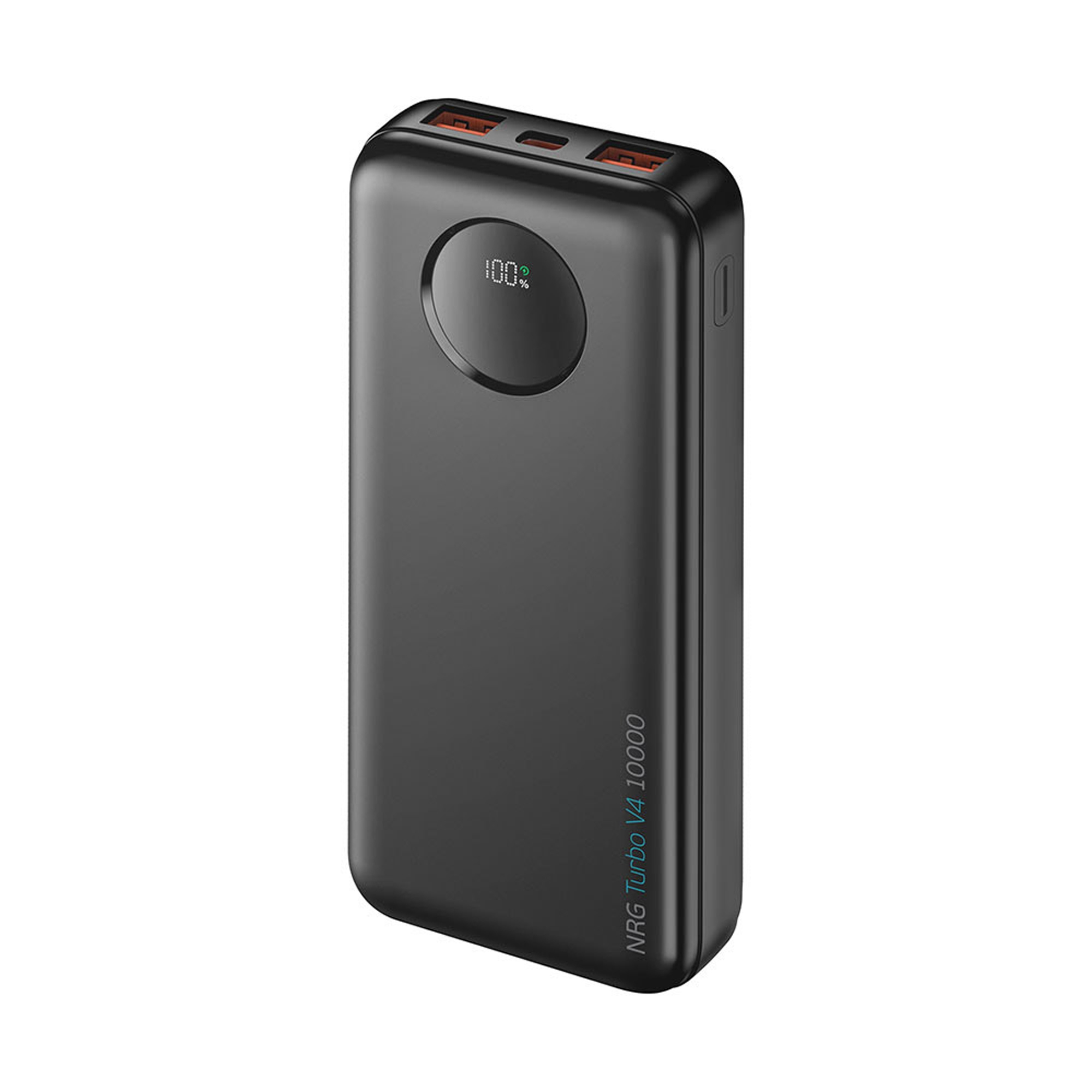 Внешний АКБ NRG Turbo V4 10000 мА-ч, дисплей, черный, Deppa-1