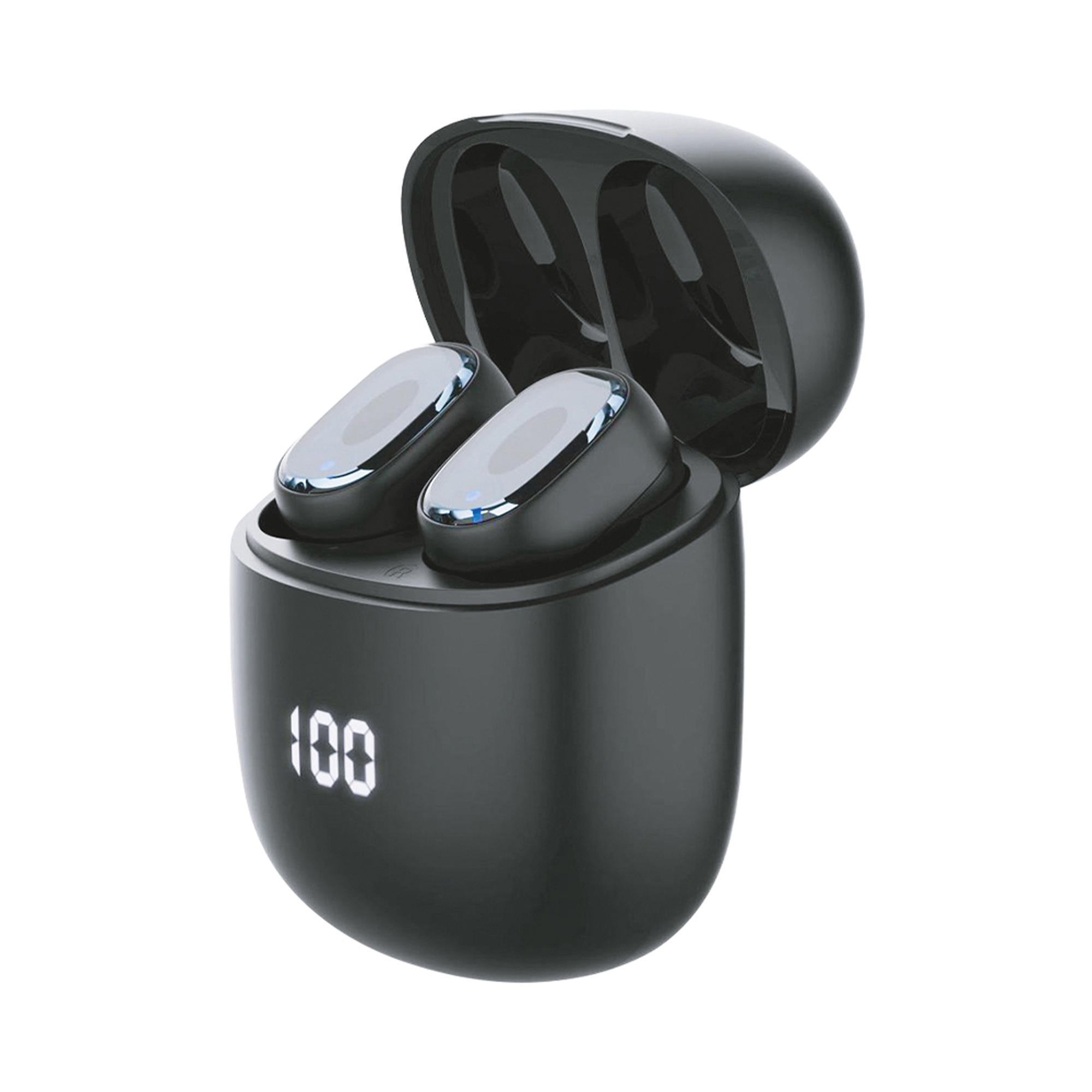 Беспроводные наушники с микрофоном Air Buds Pro, TWS, BT 5.3, LED, 300 мАч, черный, Deppa-1