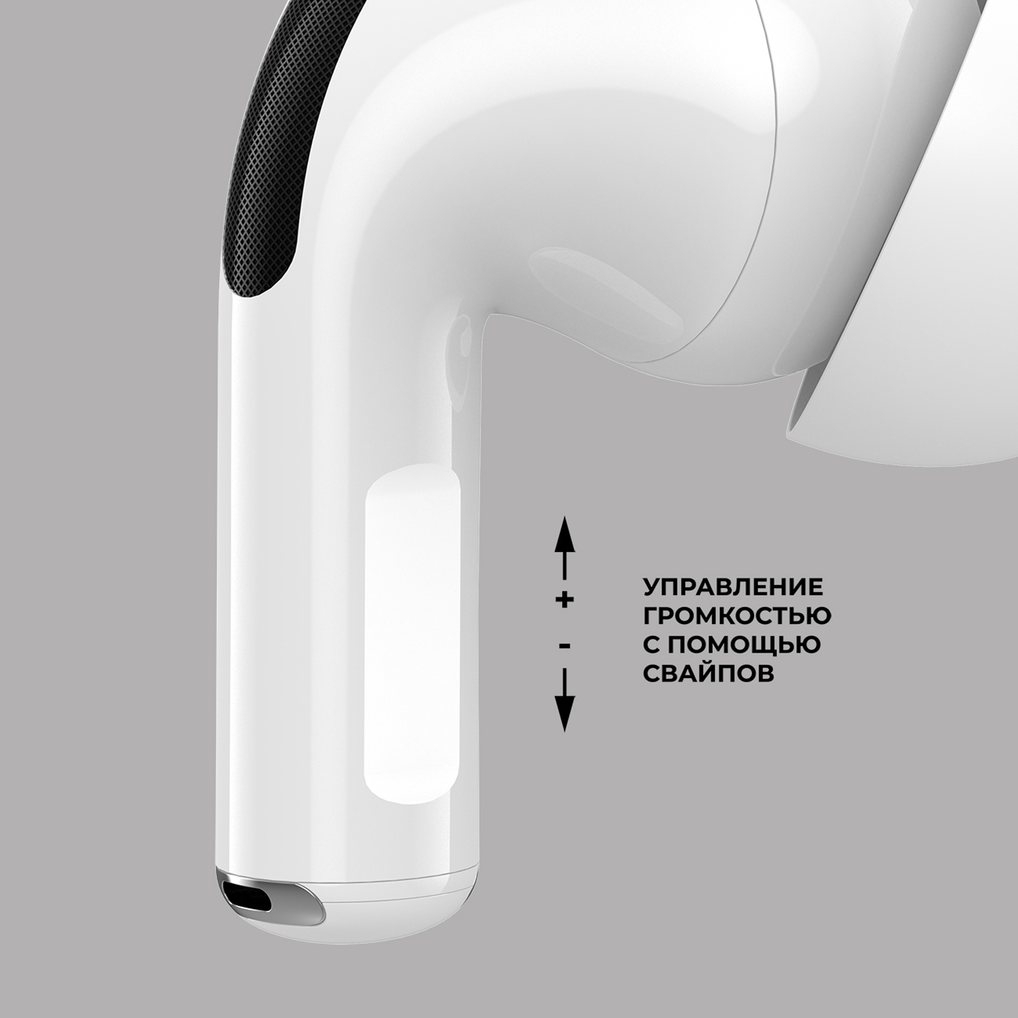 Беспроводные наушники с микрофоном Air Pro 2 ANC, TWS, BT 5.3, 300 мАч, ANC, QI, белый, Deppa-2