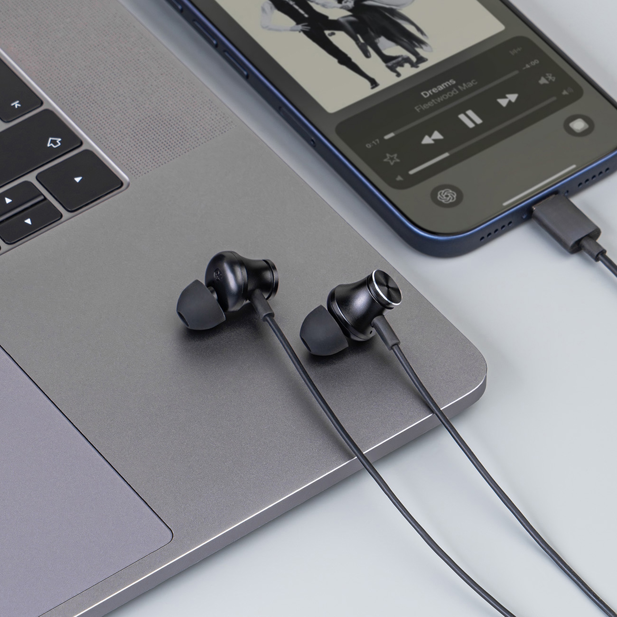 Стереогарнитура Stereo Aura ANC, USB-C, черный, Deppa-3