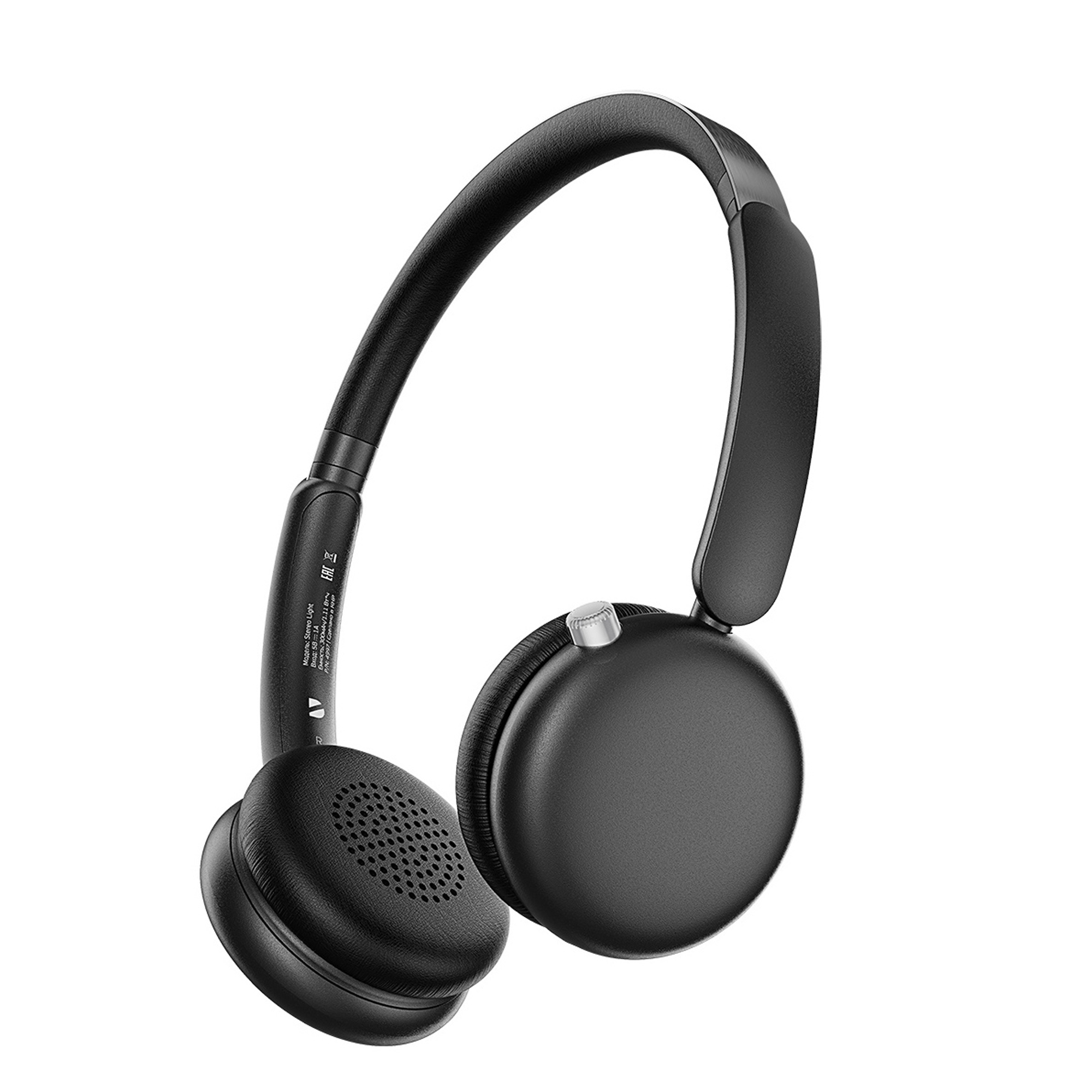 Беспроводные накладные наушники Stereo Light, BT 5.4, 300 мАч, черный, Deppa-1