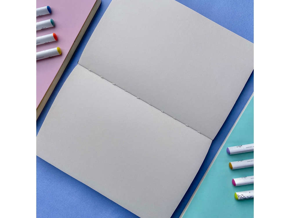 Скетчбук "Sketch & Art" в мягком переплете 140х210 мм, 100 л. бежевой бумаги 100 гр., красный-4