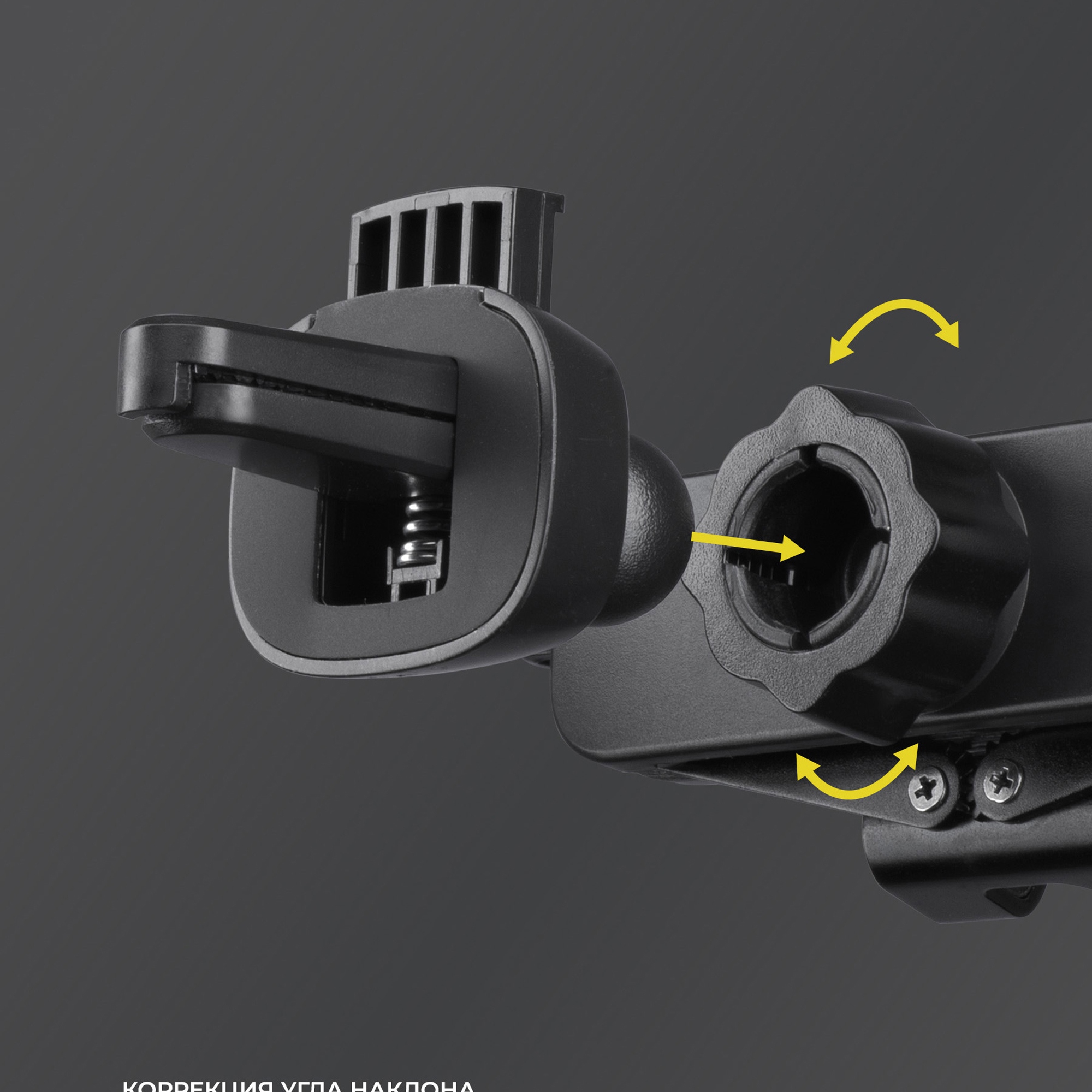 Автомобильный держатель для телефона Crab Motion, черный, Deppa-4