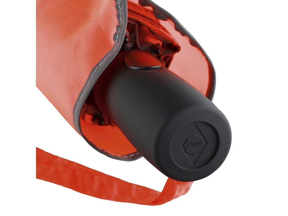 Зонт складной 5547 Pocket Plus полуавтомат, оранжевый-2