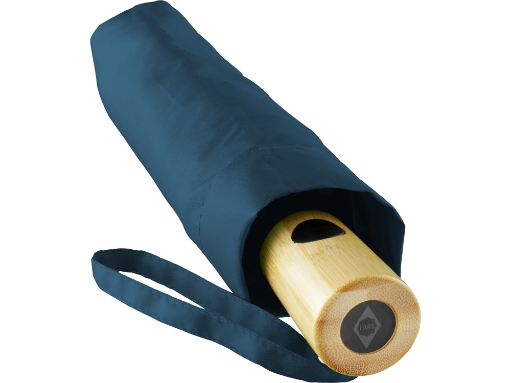 Зонт складной 5429 ÖkoBrella из бамбука, полуавтомат, серый-2