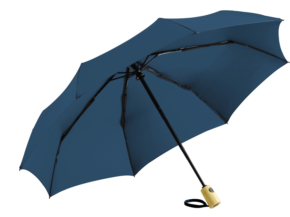 Зонт складной 5429 ÖkoBrella из бамбука, полуавтомат,белый-1