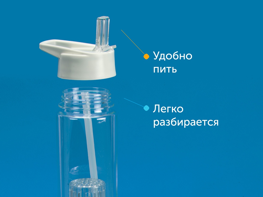 Бутылка "Tuttu Frutti" с отделением для фруктов, белый-5