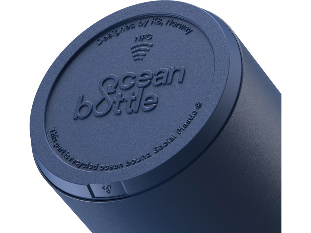 Бутылка для воды Ocean Bottle с вакуумной изоляцией объемом 750 мл, синий-4