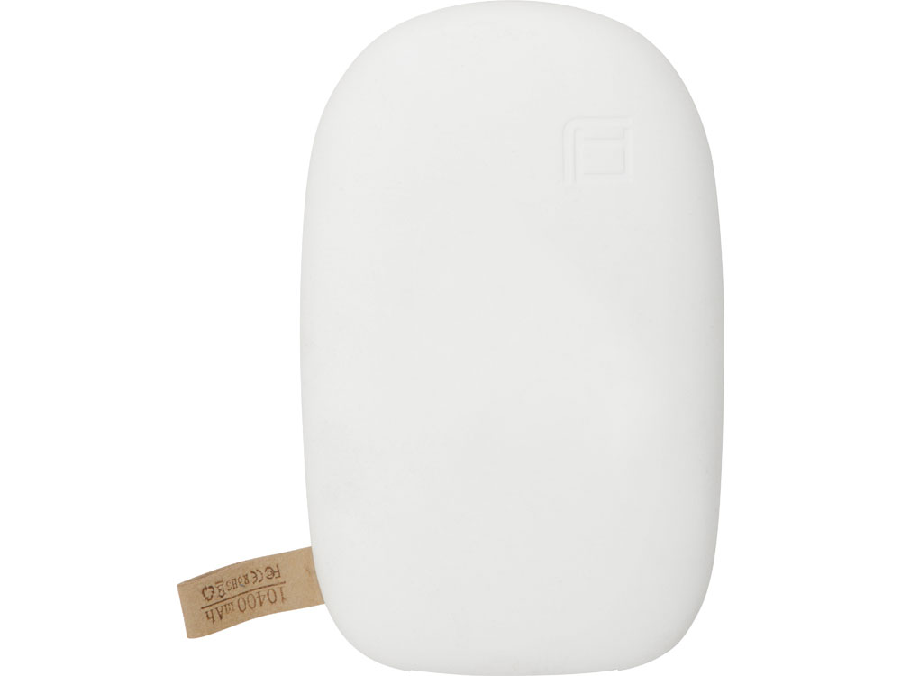 Внешний аккумулятор в форме камня «Stone», 10400 mAh, белый-3