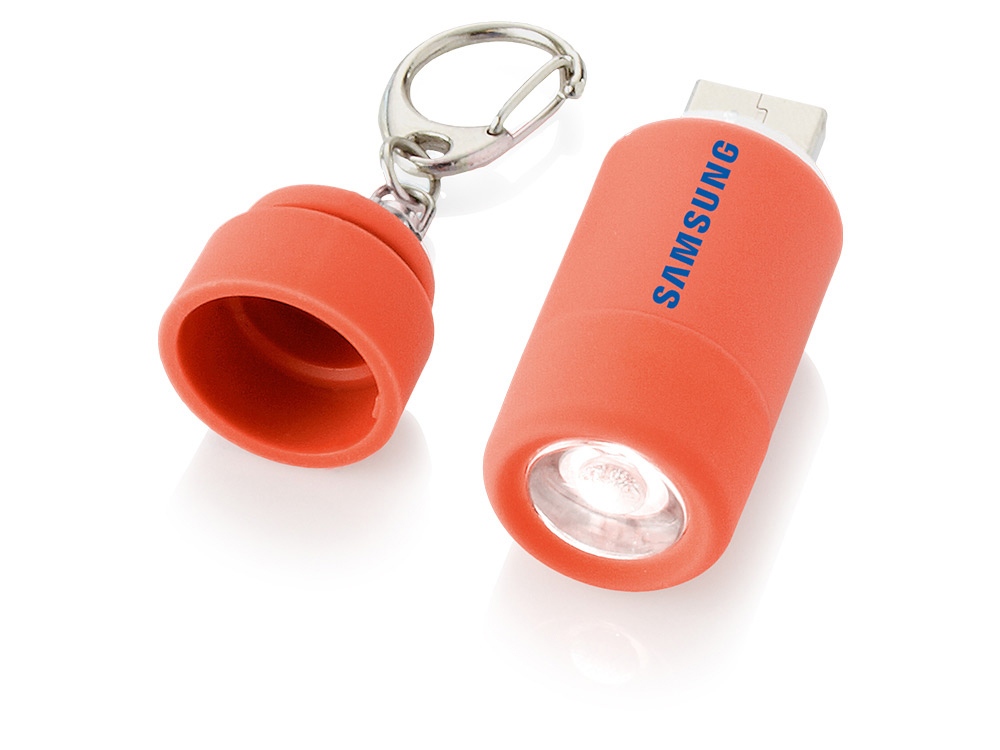 Мини-фонарь "Avior" с зарядкой от USB, красный-1