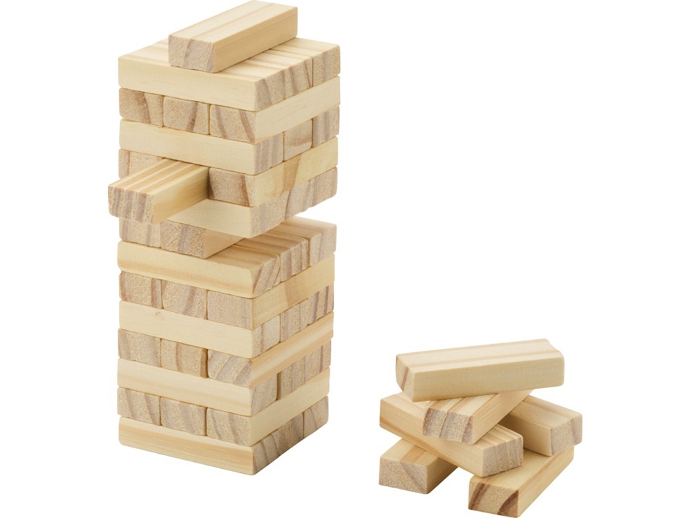 Jumble деревянная игра «Падающая башня», натуральный-1
