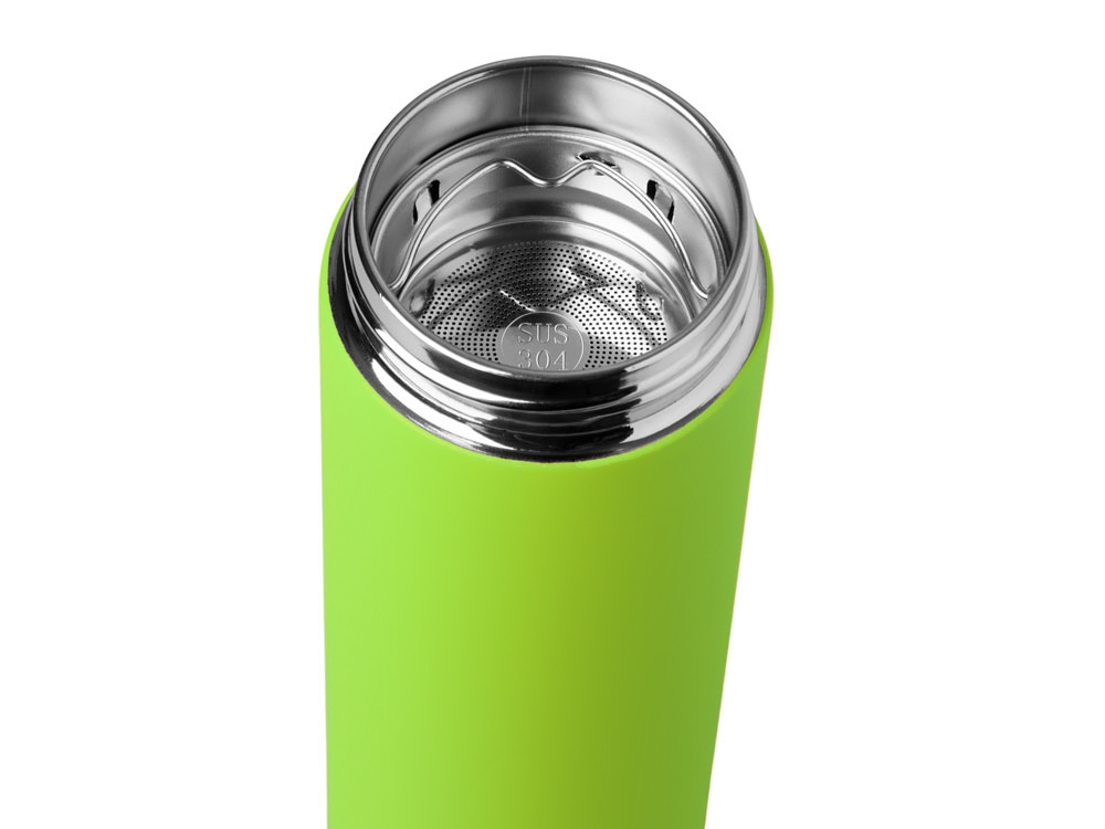Вакуумный термос "Vacuum Flask C1", soft touch, 420мл, зеленое яблоко-7