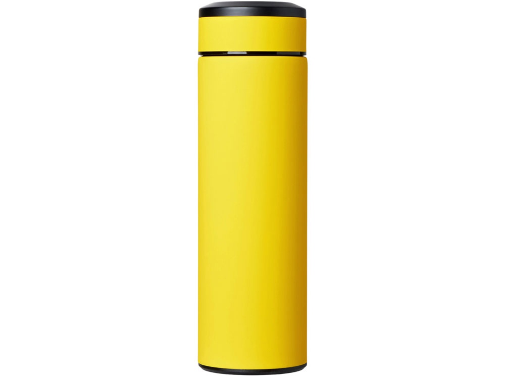 Вакуумный термос "Vacuum Flask C1", soft touch, 420мл, желтый-2