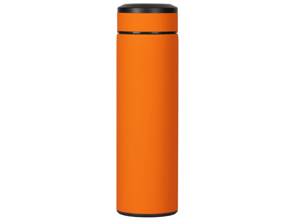 Вакуумный термос "Vacuum Flask C1", soft touch, 420мл, оранжевый-2