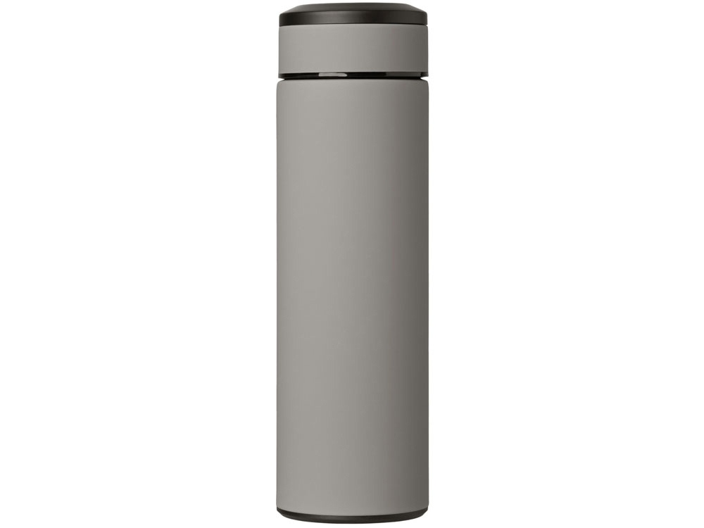 Вакуумный термос "Vacuum Flask C1", soft touch, 420мл, серый-2