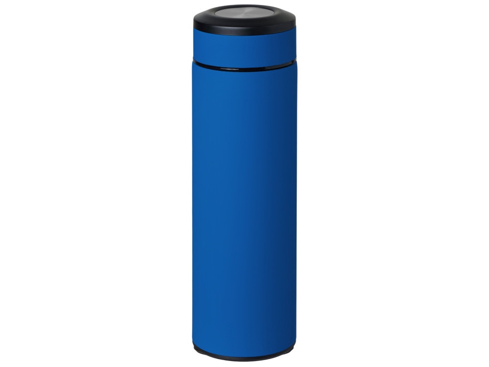 Вакуумный термос "Vacuum Flask C1", soft touch, 420мл, синий-2