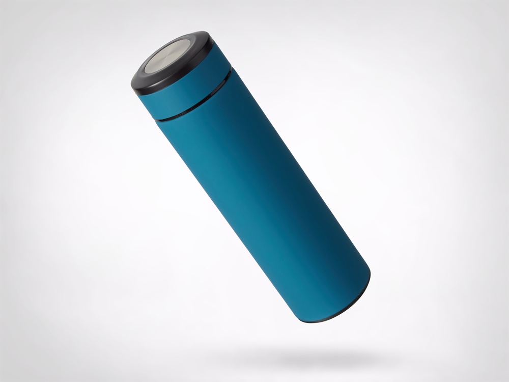 Термос «Confident» с покрытием soft-touch 420мл, индиго-5