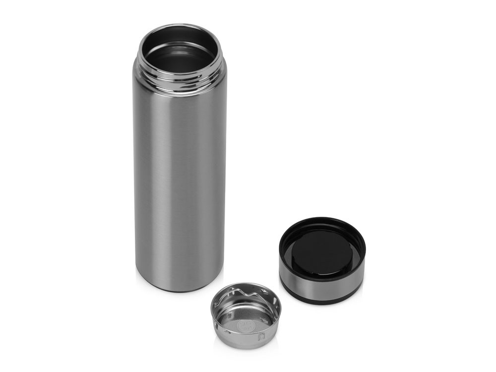 Термос «Confident Metallic» 420мл, серебристый-2