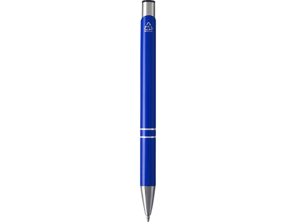 Шариковая ручка Moneta из переработанного алюминия - Ярко-синий-1