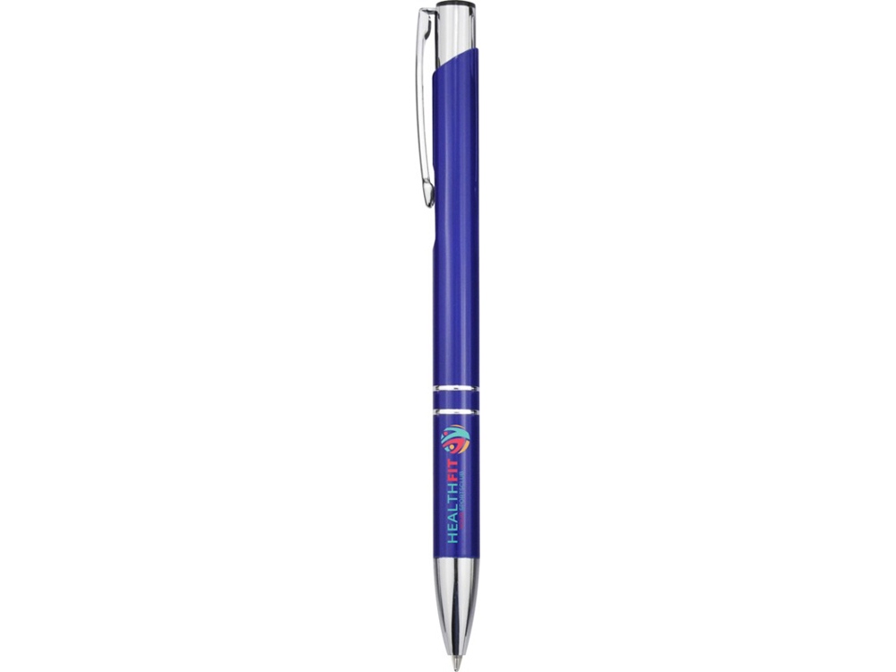 Шариковая ручка Moneta из переработанного алюминия - Ярко-синий-4