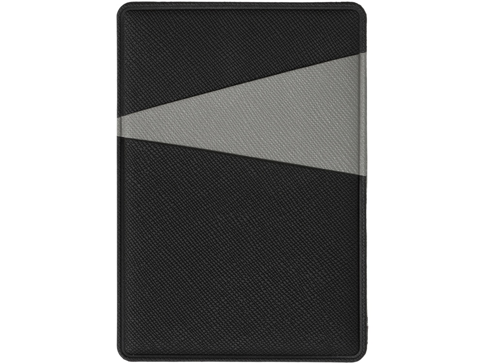 Картхолдер на 3 карты типа бейджа "Favor", черный/серый-4