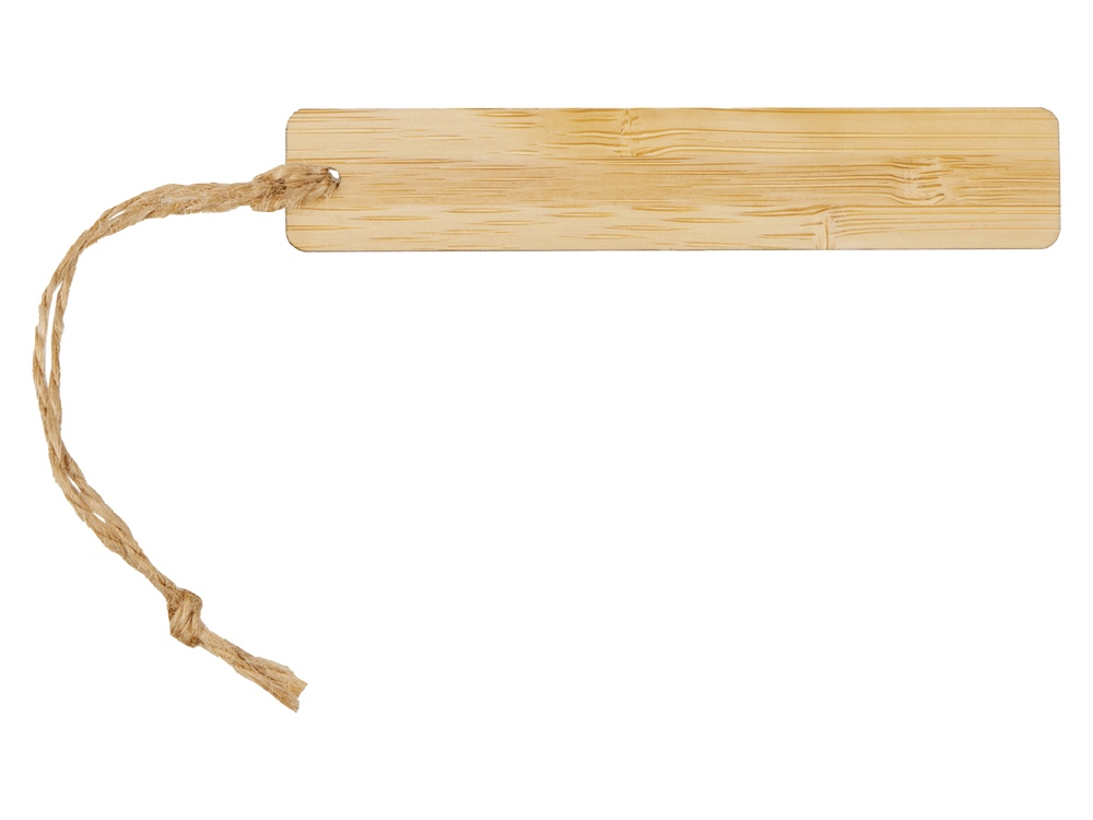Закладка с линейкой из бамбука "Bookmark", натуральный-2