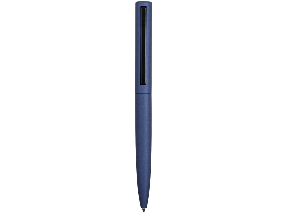 Ручка металлическая шариковая «Bevel», синий/черный-2