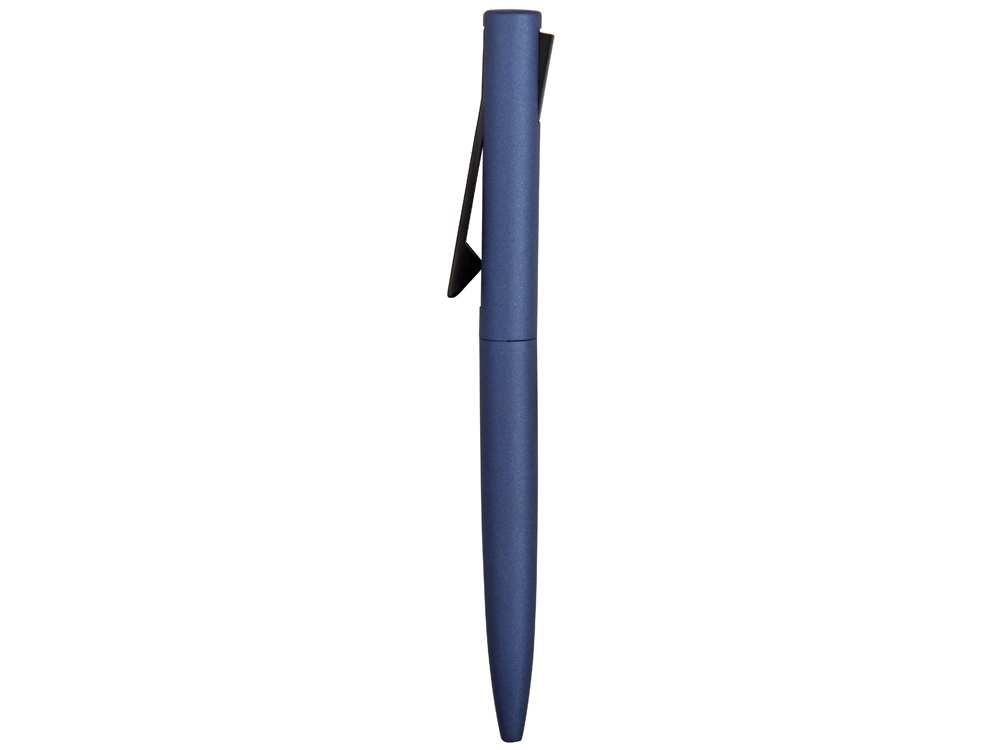 Ручка металлическая шариковая «Bevel», синий/черный-4