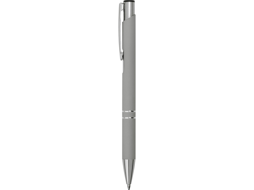 Ручка металлическая шариковая C1 софт-тач, серый (Р)-2