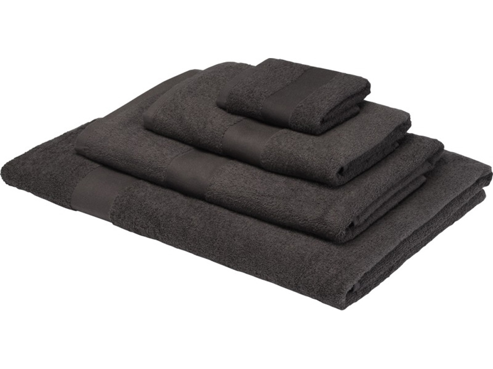 Хлопковое полотенце для ванной Evelyn 100x180 см плотностью 450 г/м2, антрацит-2