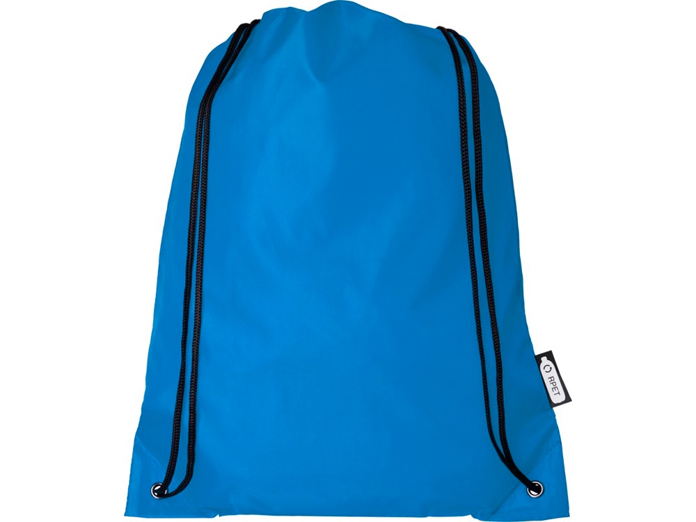Рюкзак со шнурком Oriole из переработанного ПЭТ, process blue-1
