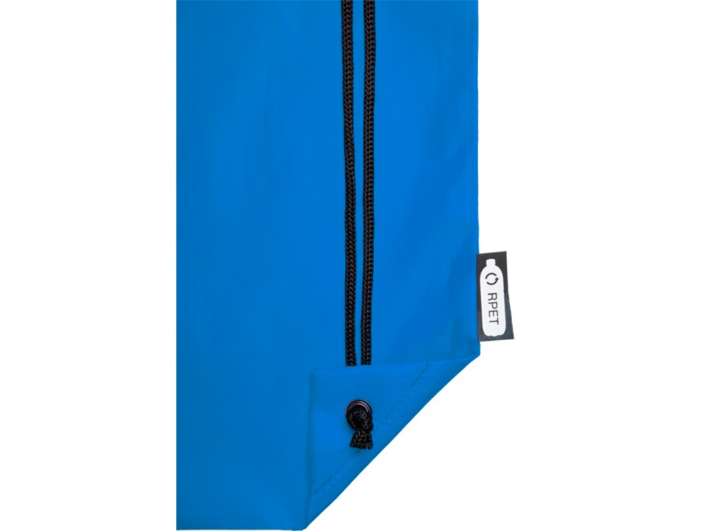 Рюкзак со шнурком Oriole из переработанного ПЭТ, process blue-4