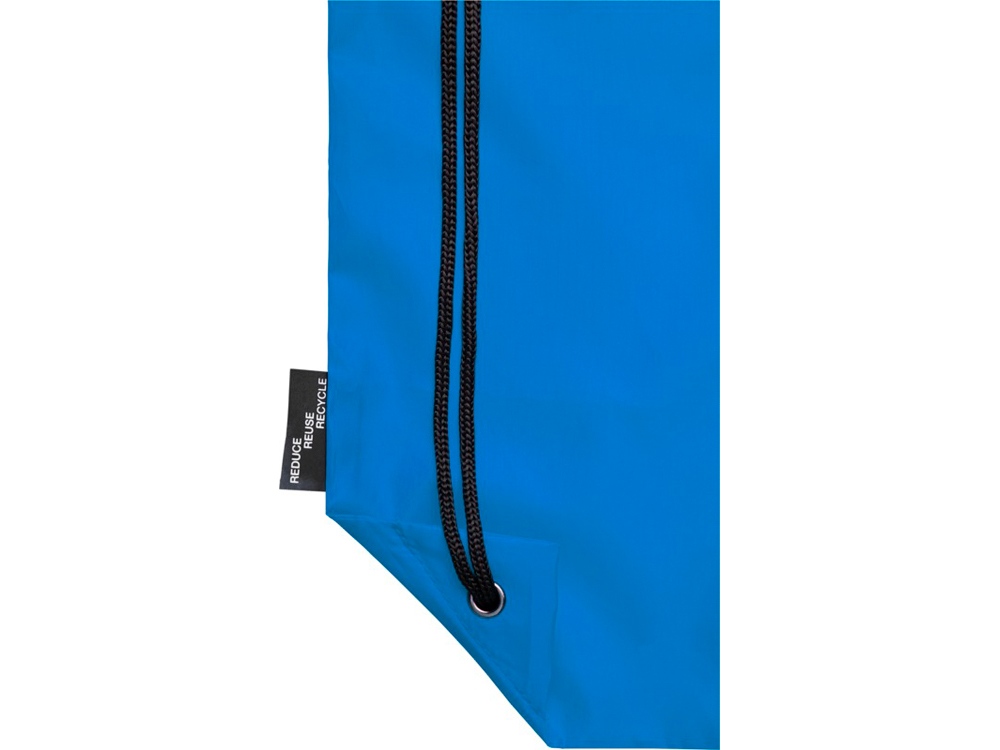 Рюкзак со шнурком Oriole из переработанного ПЭТ, process blue-5