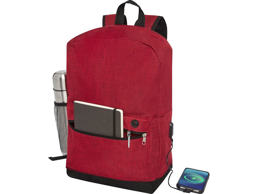 Бизнес-рюкзак для ноутбука 15,6" Hoss, heather dark red-3