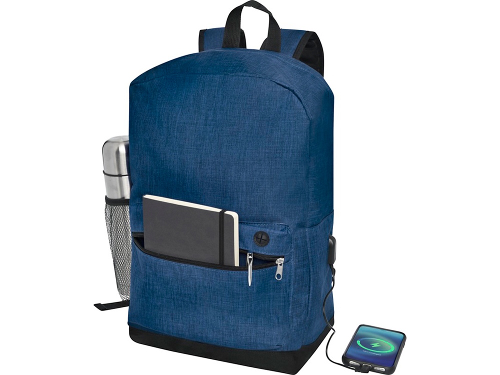 Бизнес-рюкзак для ноутбука 15,6" Hoss, heather navy-3