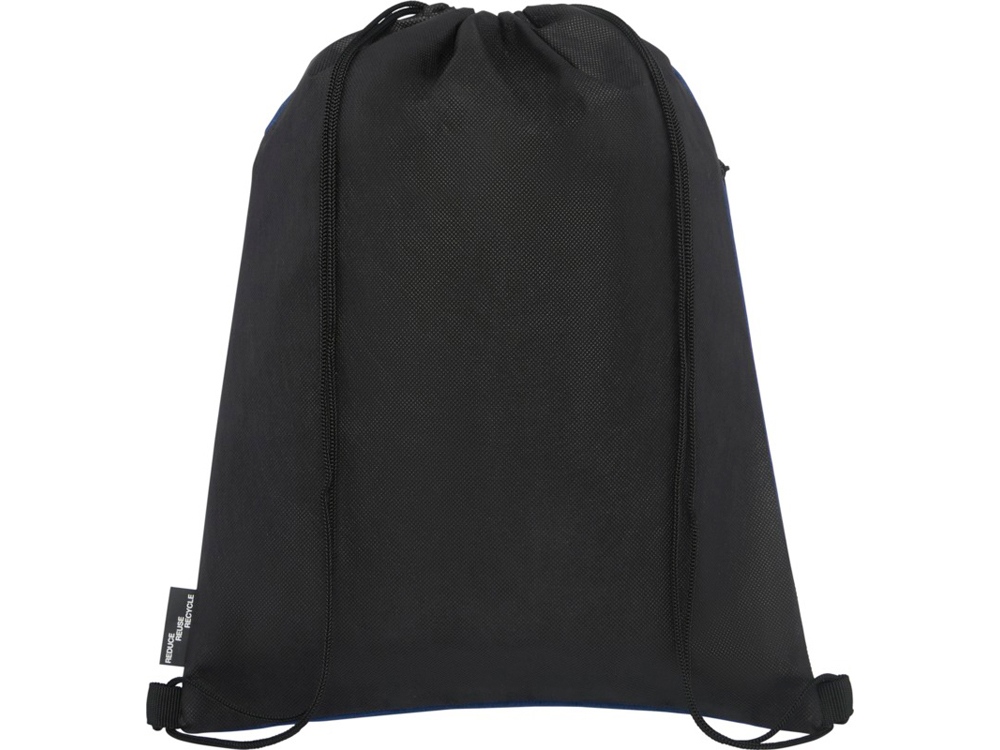 Рюкзак со шнурком Ross из переработанного ПЭТ, heather navy-2