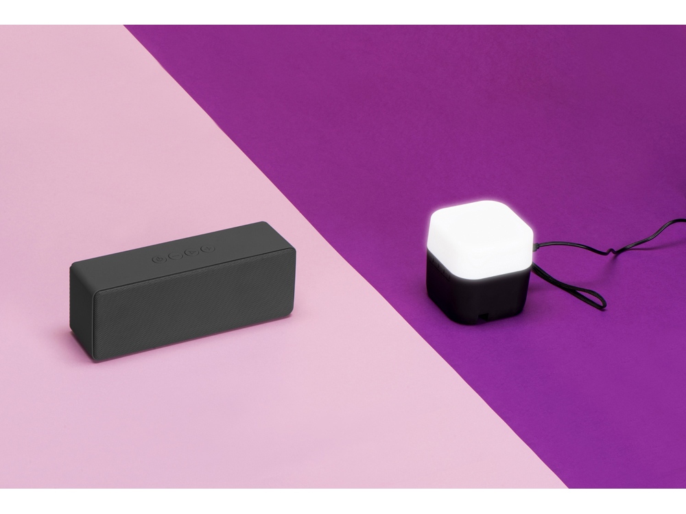 Портативная колонка «Bar» со стереодинамиками soft touch, серый-8